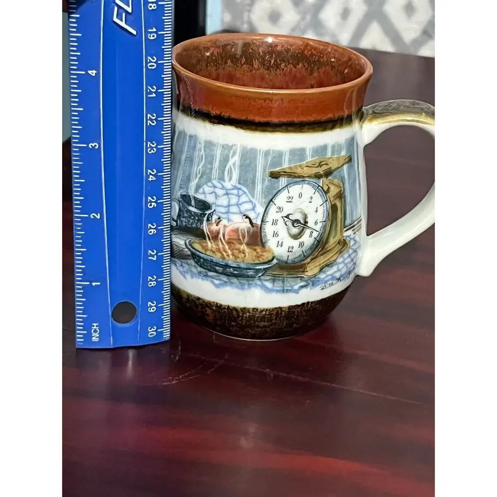 VTG Otagiri Coffee Mug Autumn Harvest Ruth Pengal Bake Apple Pie
